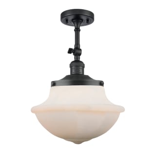 A thumbnail of the Innovations Lighting 201F Large Oxford Matte Black / Matte White