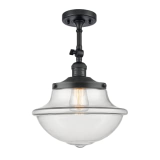 A thumbnail of the Innovations Lighting 201F Large Oxford Matte Black / Clear
