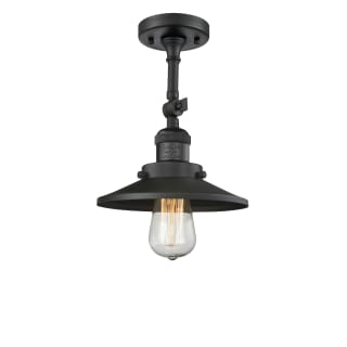 A thumbnail of the Innovations Lighting 201F Railroad Matte Black / Matte Black