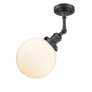 A thumbnail of the Innovations Lighting 201F-8 Beacon Oil Rubbed Bronze / Matte White Cased
