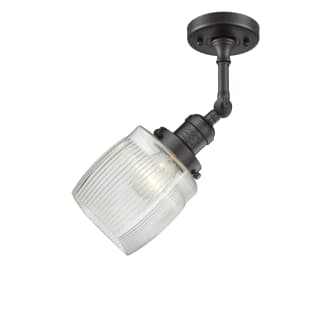 A thumbnail of the Innovations Lighting 201F Colton Oil Rubbed Bronze / Clear Halophane