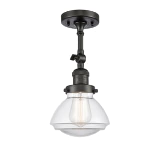 A thumbnail of the Innovations Lighting 201F Olean Oil Rubbed Bronze / Clear