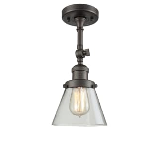 A thumbnail of the Innovations Lighting 201F Small Cone Oiled Rubbed Bronze / Clear
