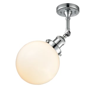 A thumbnail of the Innovations Lighting 201F-8 Beacon Polished Chrome / Matte White Cased