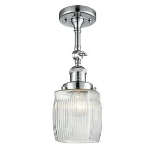A thumbnail of the Innovations Lighting 201F Colton Polished Chrome / Clear Halophane