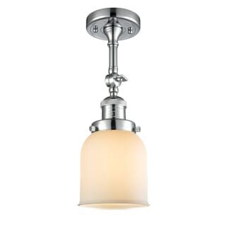 A thumbnail of the Innovations Lighting 201F Small Bell Polished Chrome / Matte White Cased