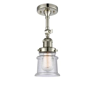 A thumbnail of the Innovations Lighting 201F Small Canton Polished Nickel / Seedy