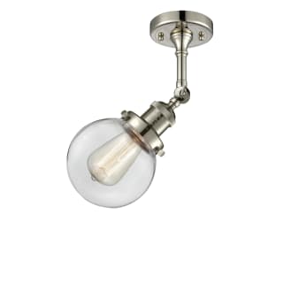 A thumbnail of the Innovations Lighting 201F-6 Beacon Polished Nickel / Clear