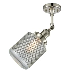 A thumbnail of the Innovations Lighting 201F Stanton Polished Nickel / Clear Wire Mesh