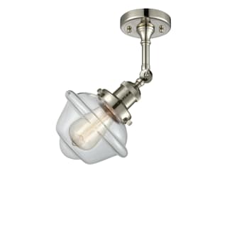 A thumbnail of the Innovations Lighting 201F Small Oxford Polished Nickel / Clear