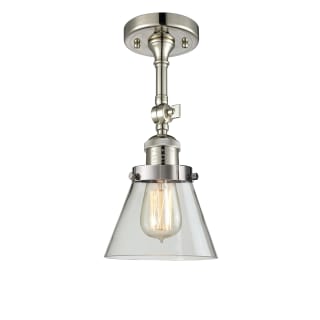 A thumbnail of the Innovations Lighting 201F Small Cone Polished Nickel / Clear