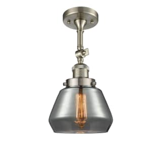 A thumbnail of the Innovations Lighting 201F Fulton Brushed Satin Nickel / Smoked