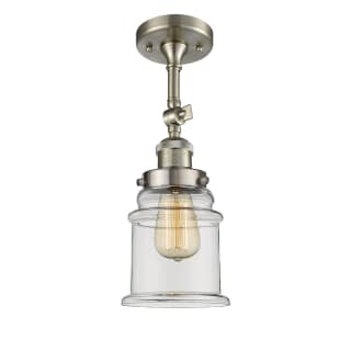 A thumbnail of the Innovations Lighting 201F Canton Brushed Satin Nickel / Clear