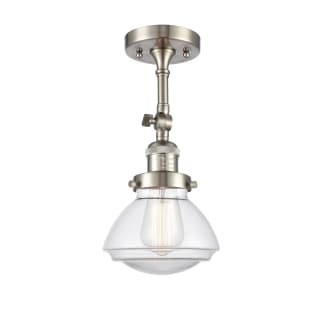 A thumbnail of the Innovations Lighting 201F Olean Brushed Satin Nickel / Clear