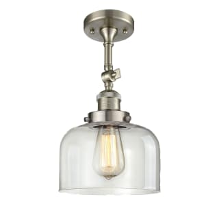 A thumbnail of the Innovations Lighting 201F Large Bell Brushed Satin Nickel / Clear