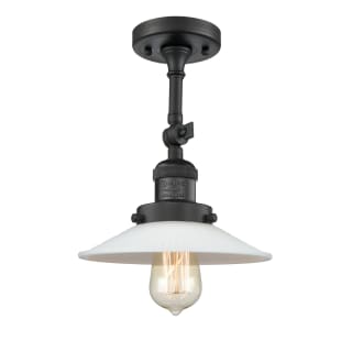 A thumbnail of the Innovations Lighting 201FSW Halophane Matte Black / Matte White