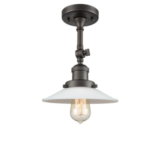 A thumbnail of the Innovations Lighting 201FSW Halophane Oil Rubbed Bronze / Matte White