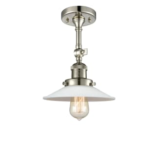 A thumbnail of the Innovations Lighting 201FSW Halophane Polished Nickel / Matte White