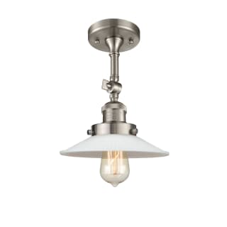 A thumbnail of the Innovations Lighting 201FSW Halophane Brushed Satin Nickel / Matte White