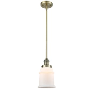 A thumbnail of the Innovations Lighting 201S Canton Antique Brass / Matte White