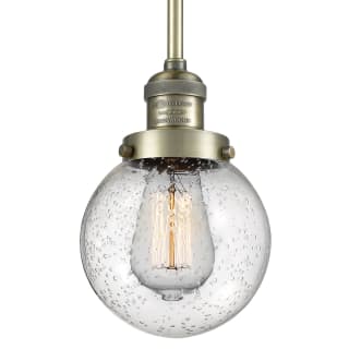 A thumbnail of the Innovations Lighting 201S-6 Beacon Antique Brass / Seedy