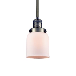 A thumbnail of the Innovations Lighting 201S Small Bell Antique Brass / Matte White Cased