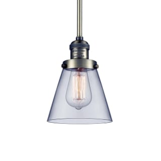 A thumbnail of the Innovations Lighting 201S Small Cone Antique Brass / Clear