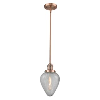 A thumbnail of the Innovations Lighting 201S Geneseo Antique Copper / Clear Crackle