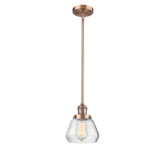 A thumbnail of the Innovations Lighting 201S Fulton Antique Copper / Clear