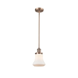 A thumbnail of the Innovations Lighting 201S Bellmont Antique Copper / Matte White