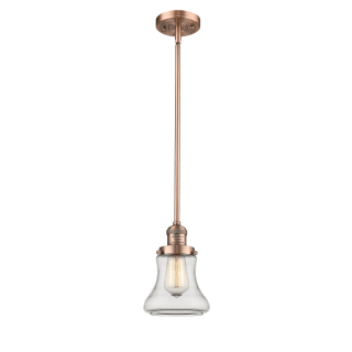A thumbnail of the Innovations Lighting 201S Bellmont Antique Copper / Clear