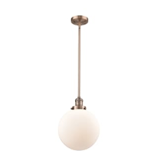 A thumbnail of the Innovations Lighting 201S X-Large Beacon Antique Copper / Matte White