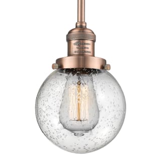 A thumbnail of the Innovations Lighting 201S-6 Beacon Antique Copper / Seedy