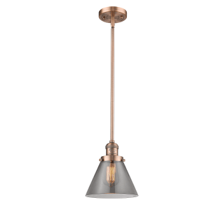 A thumbnail of the Innovations Lighting 201S Large Cone Antique Copper / Smoked
