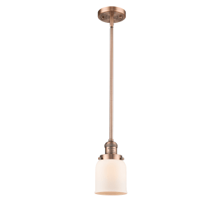 A thumbnail of the Innovations Lighting 201S Small Bell Antique Copper / Matte White Cased