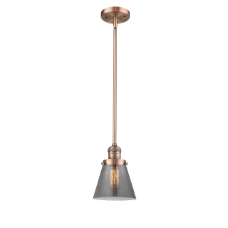 A thumbnail of the Innovations Lighting 201S Small Cone Antique Copper / Smoked