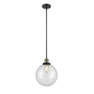 A thumbnail of the Innovations Lighting 201S X-Large Beacon Black Antique Brass / Clear