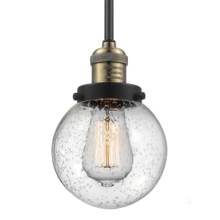 A thumbnail of the Innovations Lighting 201S-6 Beacon Black / Antique Brass / Seedy