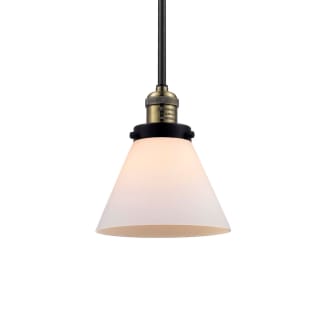 A thumbnail of the Innovations Lighting 201S Large Cone Black / Antique Brass / Matte White Cased
