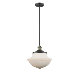 A thumbnail of the Innovations Lighting 201S Large Oxford Black Antique Brass / Matte White