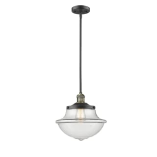 A thumbnail of the Innovations Lighting 201S Large Oxford Black Antique Brass / Clear