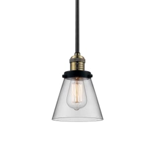 A thumbnail of the Innovations Lighting 201S Small Cone Black / Antique Brass / Clear