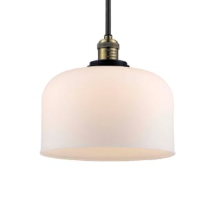 A thumbnail of the Innovations Lighting 201S X-Large Bell Black / Antique Brass / Matte White Cased