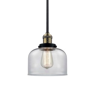 A thumbnail of the Innovations Lighting 201S Large Bell Black / Antique Brass / Clear