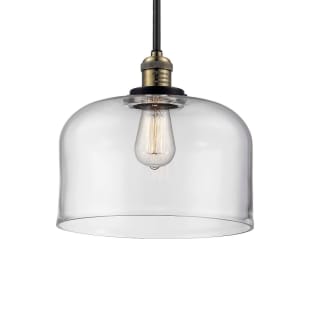 A thumbnail of the Innovations Lighting 201S X-Large Bell Black / Antique Brass / Clear