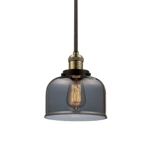 A thumbnail of the Innovations Lighting 201S Large Bell Black / Antique Brass / Plated Smoked