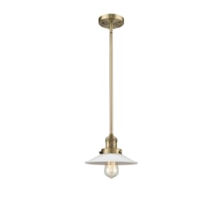 A thumbnail of the Innovations Lighting 201S Halophane Brushed Brass / Matte White Halophane