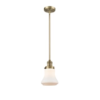 A thumbnail of the Innovations Lighting 201S Bellmont Brushed Brass / Matte White