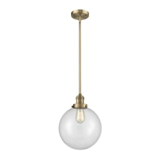 A thumbnail of the Innovations Lighting 201S X-Large Beacon Brushed Brass / Clear