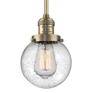 A thumbnail of the Innovations Lighting 201S-6 Beacon Brushed Brass / Seedy